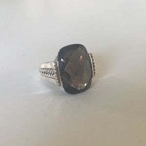 ✨ Smoky Quartz Gold and Sterling Silver Ring ✨